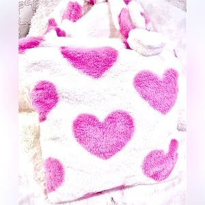 Pink Plush Heart Tote
